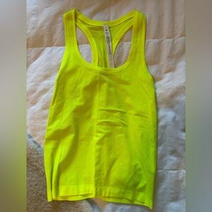 Neon Yellow Racerback Tank Top